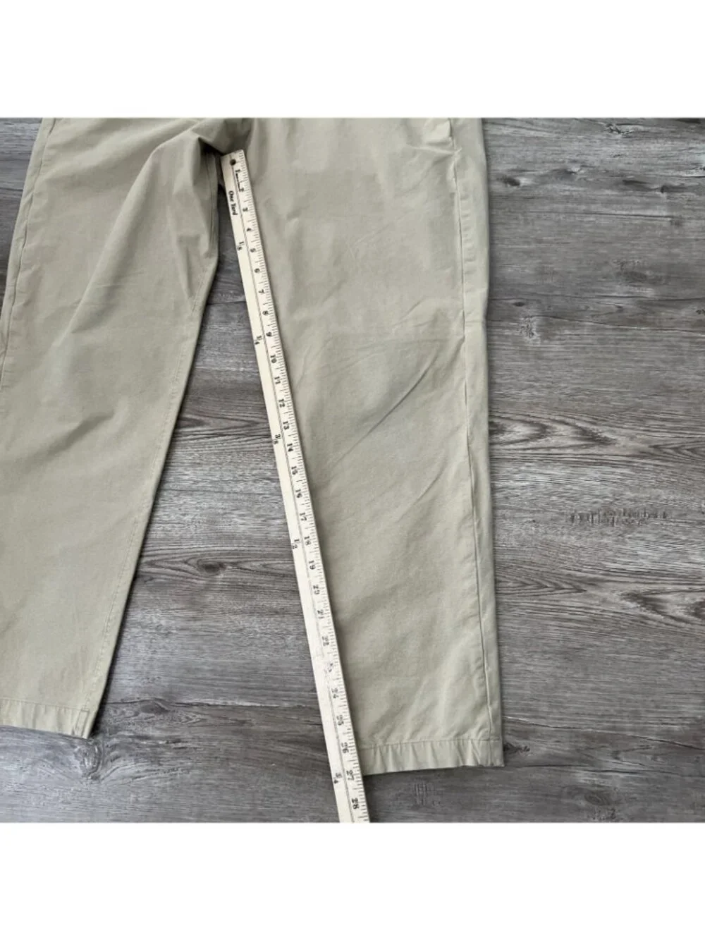 Lululemon Commission Pants Mens Actual 34x27 Tan Swift Cotton‎ Slim Fit